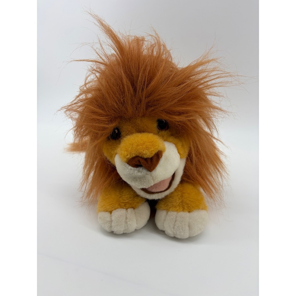 Vintage Disney Simba Plush Kids Medium Gold 1993 Mattel Lion King Electronic